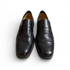 Sandro Moscoloni Black Leather Slip-On Loafers size 9D